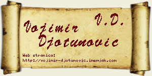 Vojimir Đotunović vizit kartica